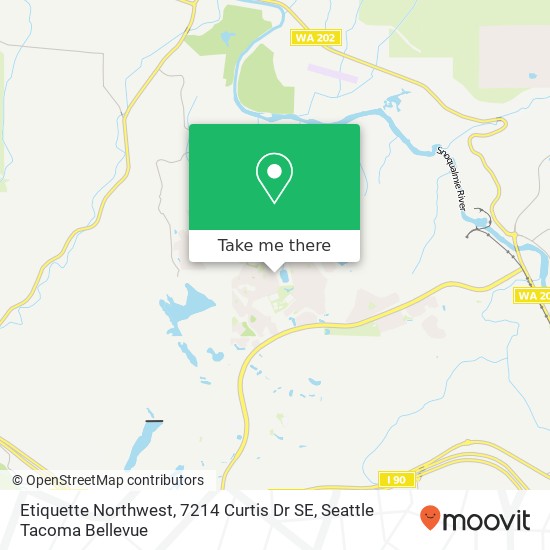 Mapa de Etiquette Northwest, 7214 Curtis Dr SE