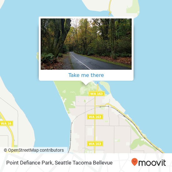 Point Defiance Park map