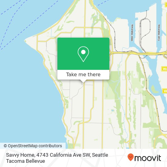 Mapa de Savvy Home, 4743 California Ave SW