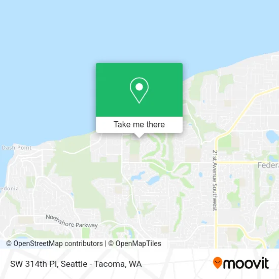 Mapa de SW 314th Pl