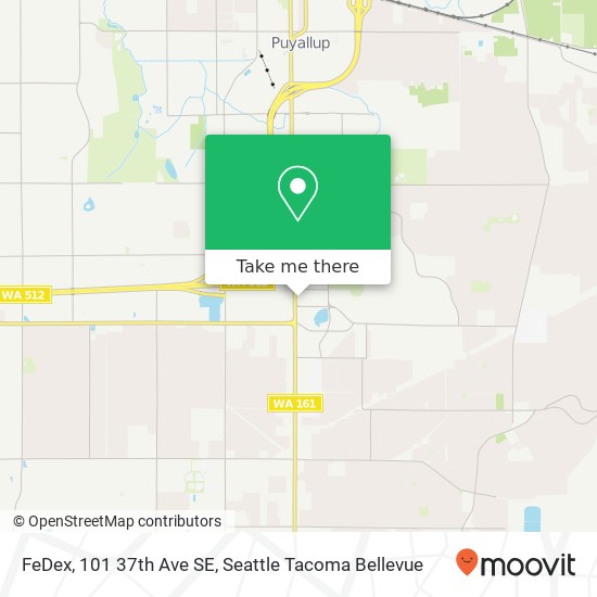 Mapa de FeDex, 101 37th Ave SE