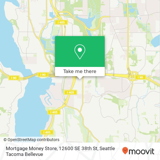 Mapa de Mortgage Money Store, 12600 SE 38th St