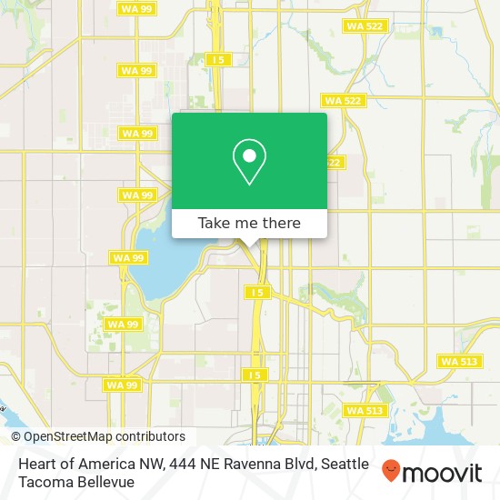 Heart of America NW, 444 NE Ravenna Blvd map