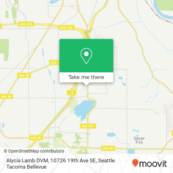 Mapa de Alycia Lamb DVM, 10726 19th Ave SE