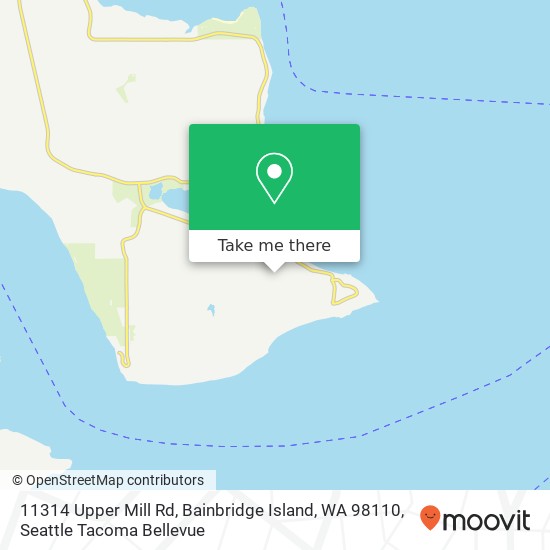 11314 Upper Mill Rd, Bainbridge Island, WA 98110 map