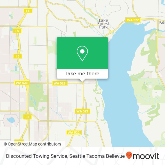 Mapa de Discounted Towing Service