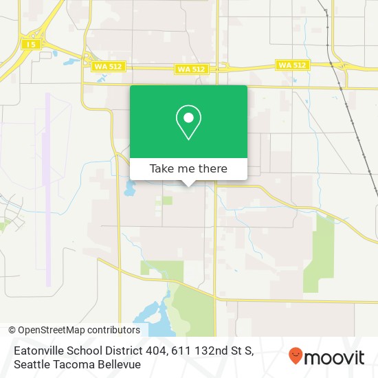 Mapa de Eatonville School District 404, 611 132nd St S