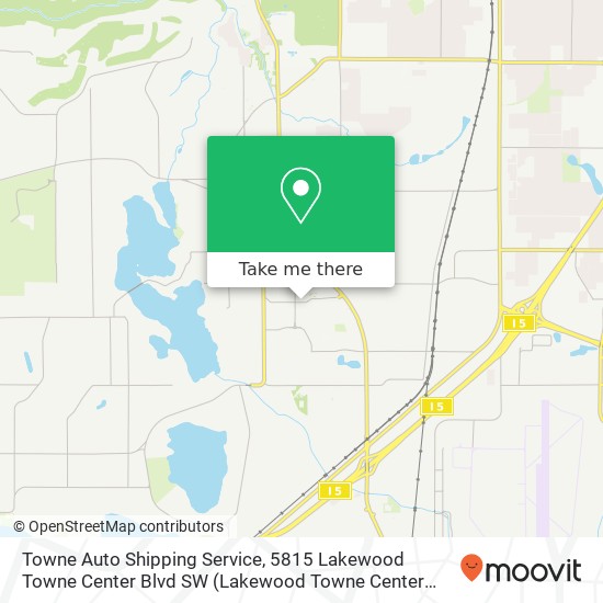 Towne Auto Shipping Service, 5815 Lakewood Towne Center Blvd SW map