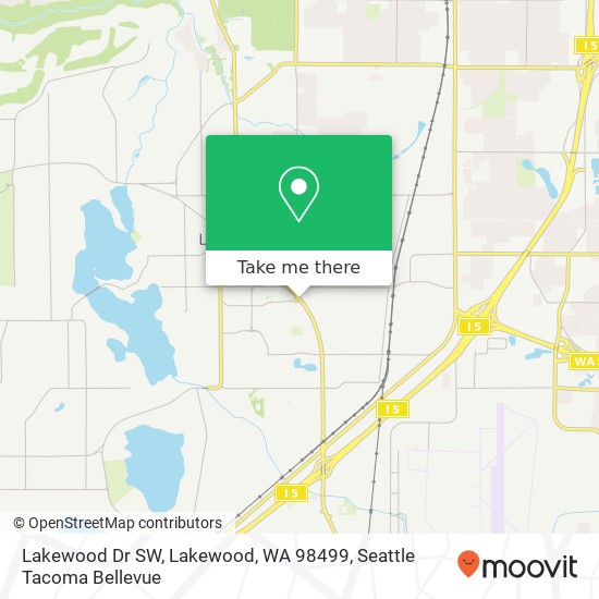 Mapa de Lakewood Dr SW, Lakewood, WA 98499