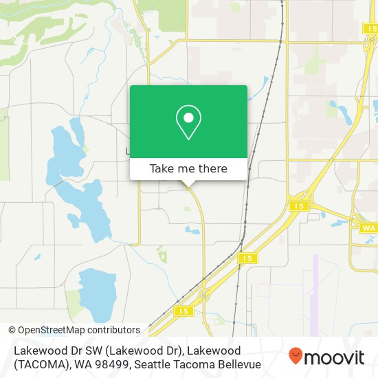 Lakewood Dr SW (Lakewood Dr), Lakewood (TACOMA), WA 98499 map