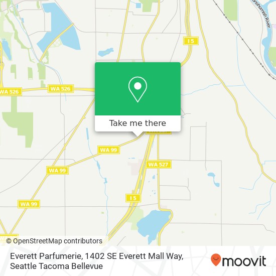Everett Parfumerie, 1402 SE Everett Mall Way map