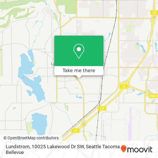 Lundstrom, 10025 Lakewood Dr SW map