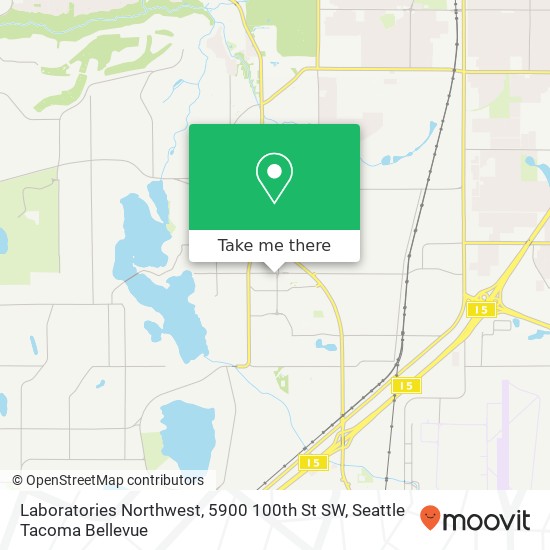 Mapa de Laboratories Northwest, 5900 100th St SW