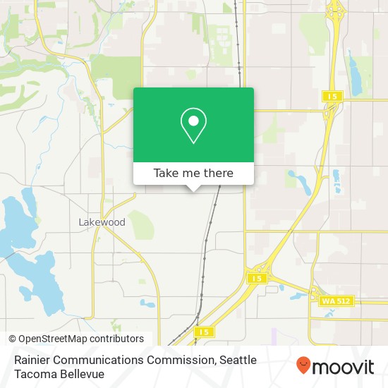 Rainier Communications Commission map