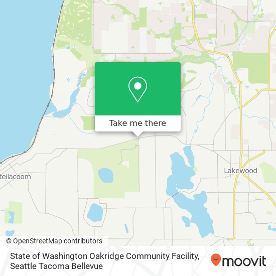 Mapa de State of Washington Oakridge Community Facility