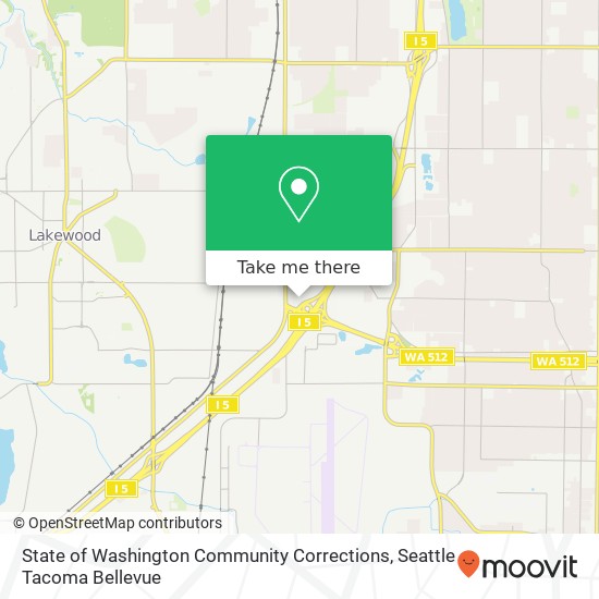 State of Washington Community Corrections map