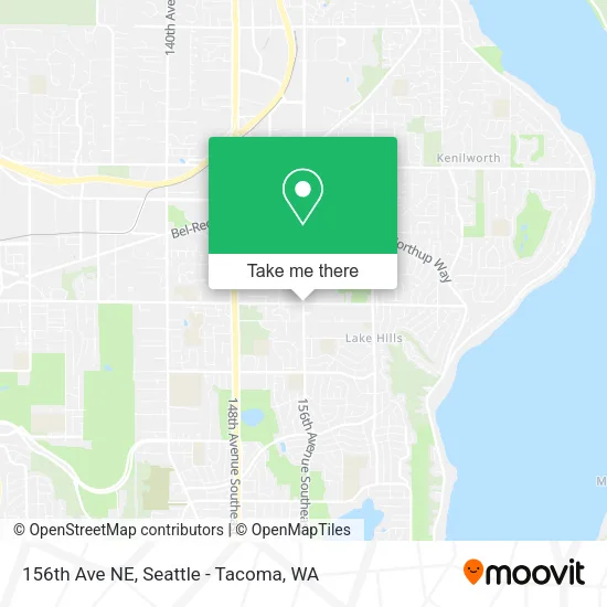 156th Ave NE map