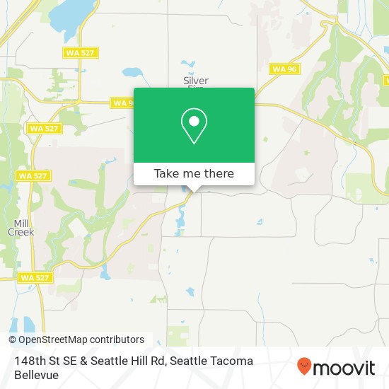 148th St SE & Seattle Hill Rd map
