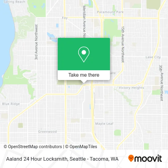 Aaland 24 Hour Locksmith map
