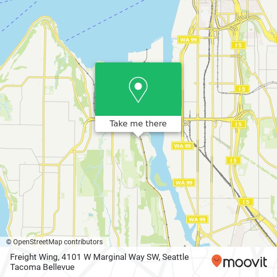 Freight Wing, 4101 W Marginal Way SW map