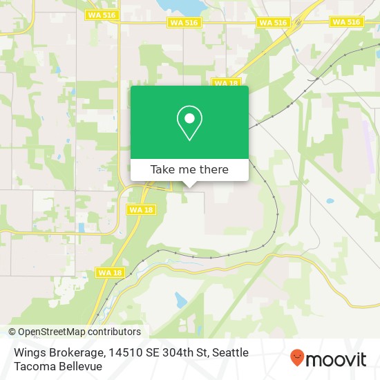 Mapa de Wings Brokerage, 14510 SE 304th St