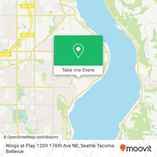 Mapa de Wings at Play, 1209 176th Ave NE