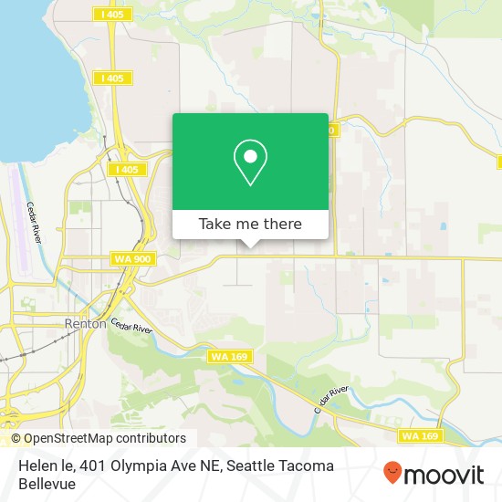 Mapa de Helen le, 401 Olympia Ave NE