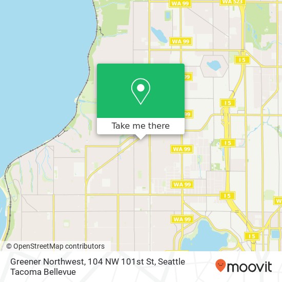 Mapa de Greener Northwest, 104 NW 101st St