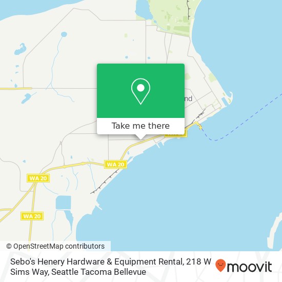 Sebo's Henery Hardware & Equipment Rental, 218 W Sims Way map