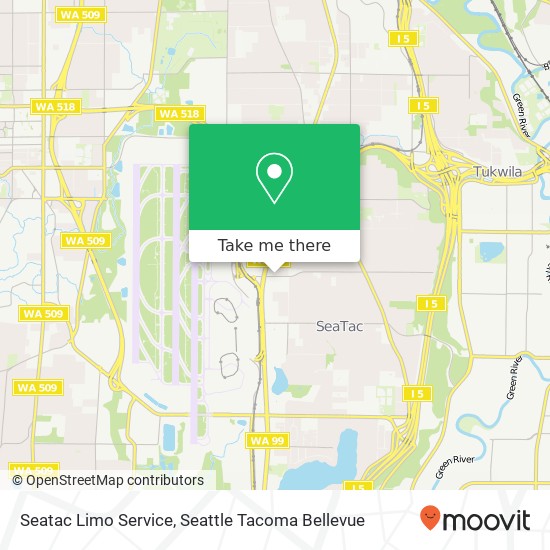 Seatac Limo Service map