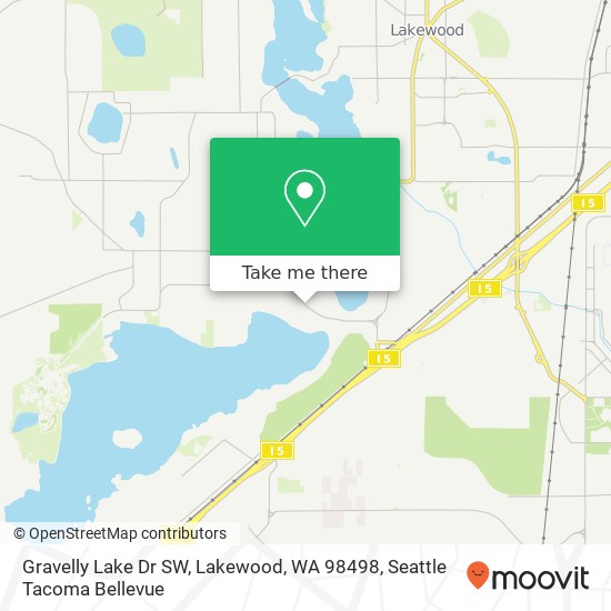 Gravelly Lake Dr SW, Lakewood, WA 98498 map