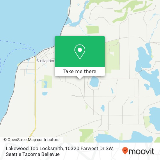 Mapa de Lakewood Top Locksmith, 10320 Farwest Dr SW