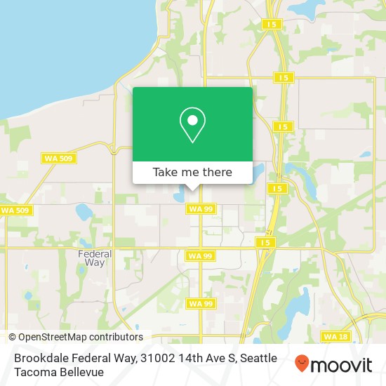 Mapa de Brookdale Federal Way, 31002 14th Ave S