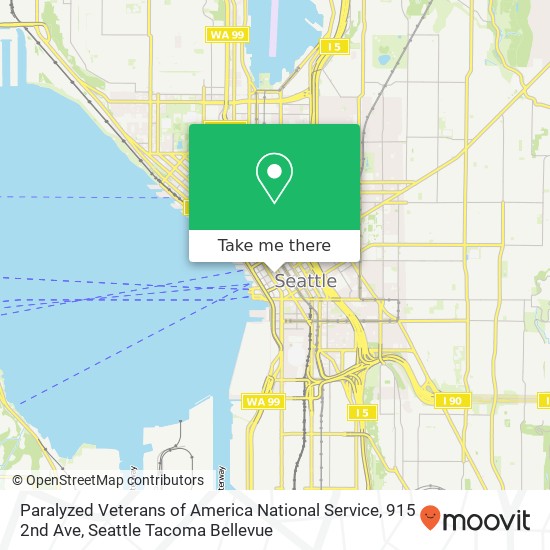 Paralyzed Veterans of America National Service, 915 2nd Ave map