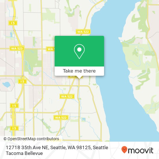 Mapa de 12718 35th Ave NE, Seattle, WA 98125