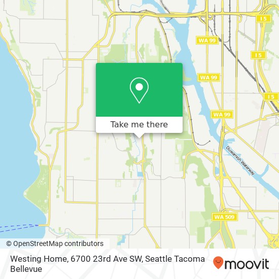 Westing Home, 6700 23rd Ave SW map