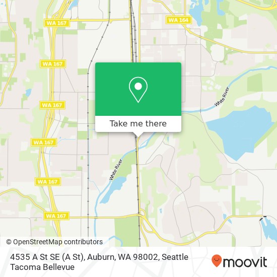 Mapa de 4535 A St SE (A St), Auburn, WA 98002