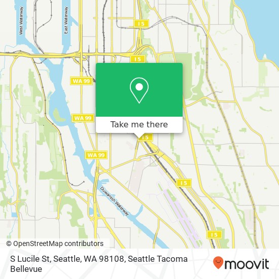 Mapa de S Lucile St, Seattle, WA 98108