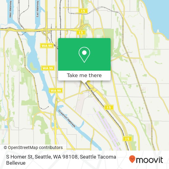 S Homer St, Seattle, WA 98108 map