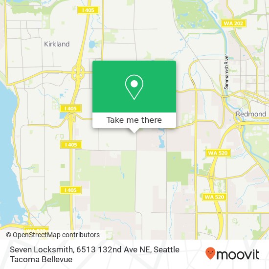 Mapa de Seven Locksmith, 6513 132nd Ave NE