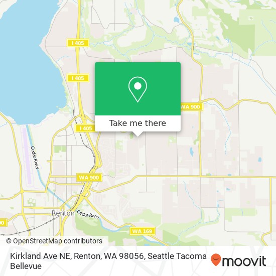Kirkland Ave NE, Renton, WA 98056 map