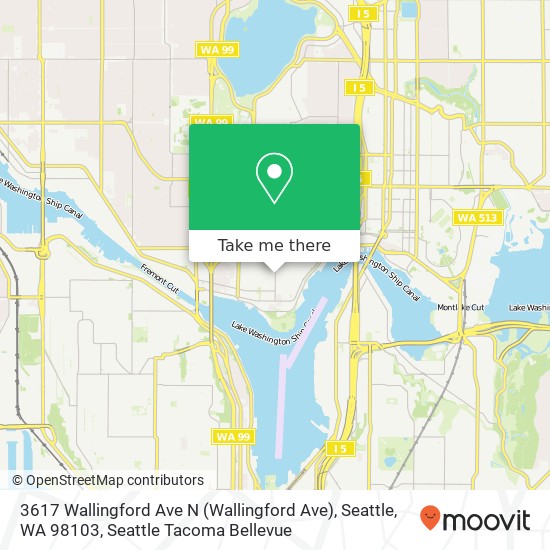 3617 Wallingford Ave N (Wallingford Ave), Seattle, WA 98103 map