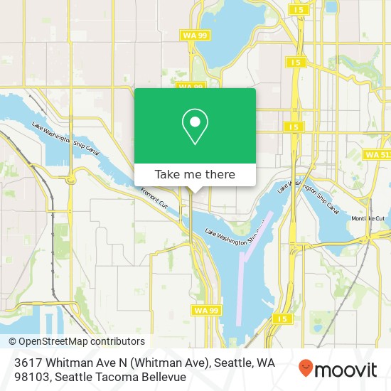 3617 Whitman Ave N (Whitman Ave), Seattle, WA 98103 map