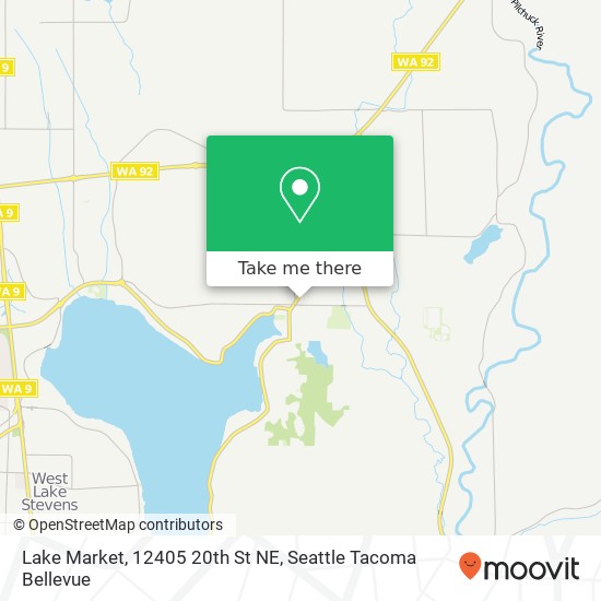 Mapa de Lake Market, 12405 20th St NE
