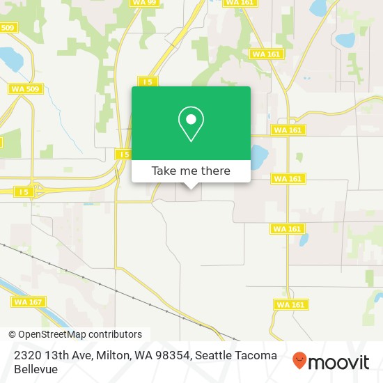 Mapa de 2320 13th Ave, Milton, WA 98354