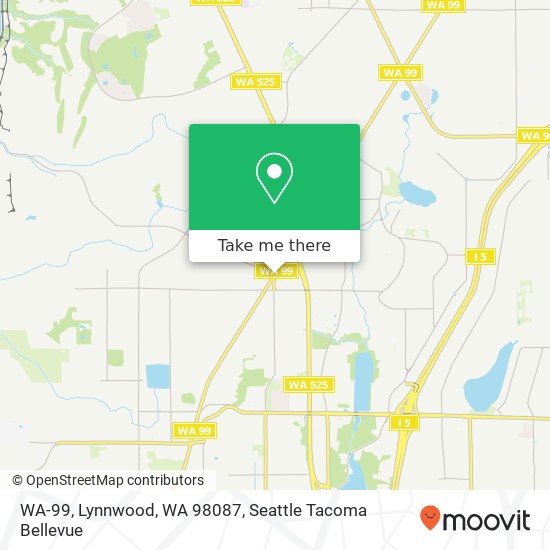 WA-99, Lynnwood, WA 98087 map