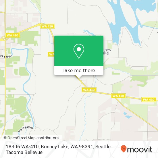 18306 WA-410, Bonney Lake, WA 98391 map