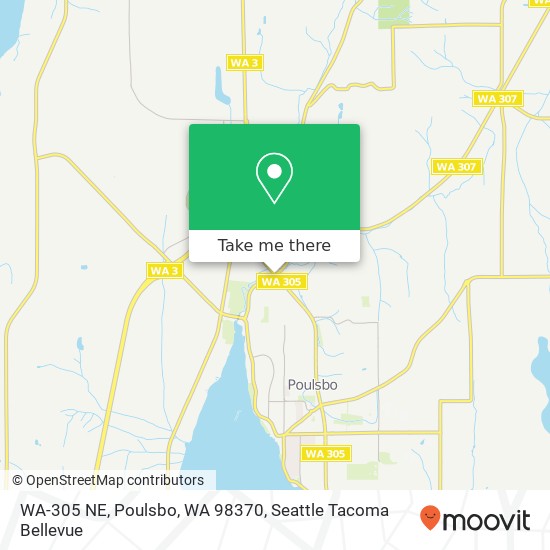 Mapa de WA-305 NE, Poulsbo, WA 98370