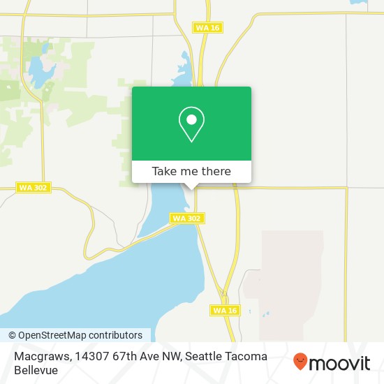 Mapa de Macgraws, 14307 67th Ave NW