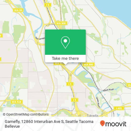 Mapa de Gamefly, 12860 Interurban Ave S